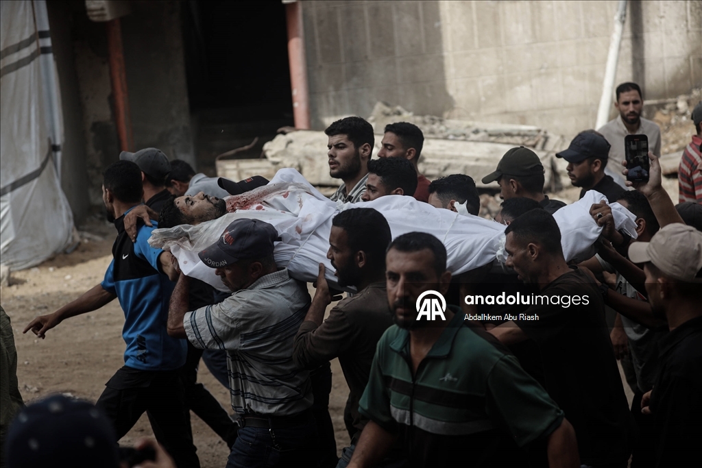 Netzarim ve Gazze sahilindeki saldırılarda hayatını kaybedenler için cenaze töreni düzenlendi