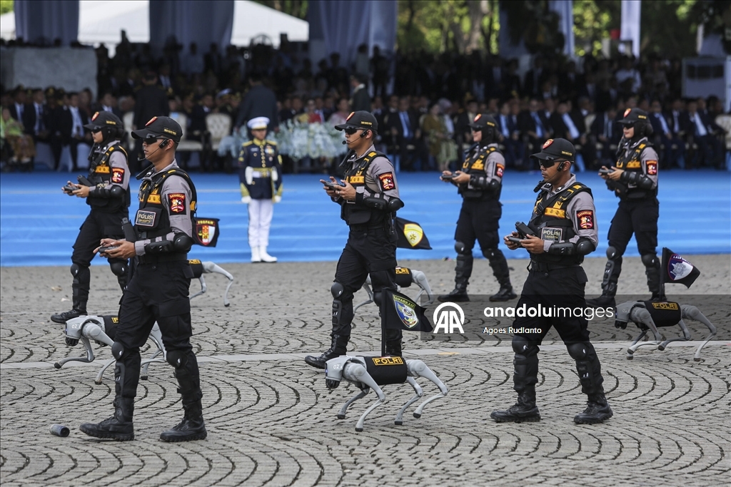 Cakarta'da Endonezya Ulusal Polisi'nin 79. yıldönümü kutlamaları düzenlendi