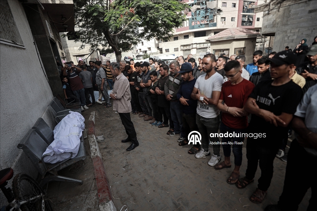 Netzarim ve Gazze sahilindeki saldırılarda hayatını kaybedenler için cenaze töreni düzenlendi