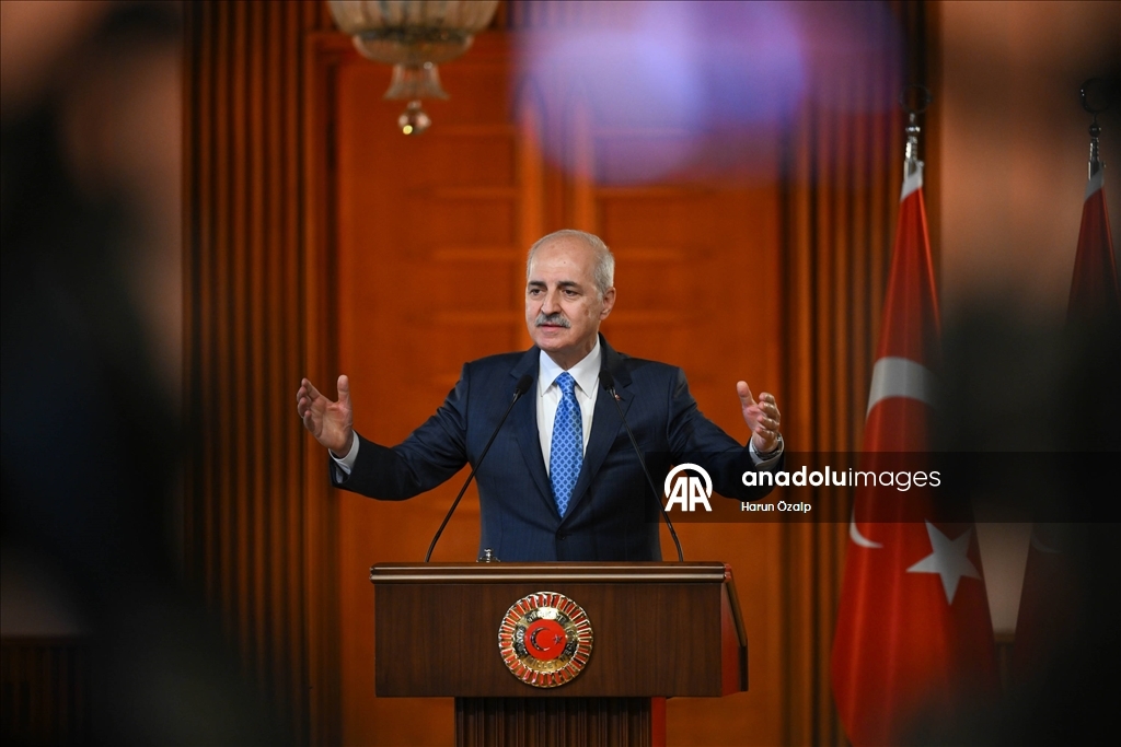 TBMM Başkanı Kurtulmuş, Irak Temsilciler Meclisi Başkanı Mahmud Meşhedani ile görüştü