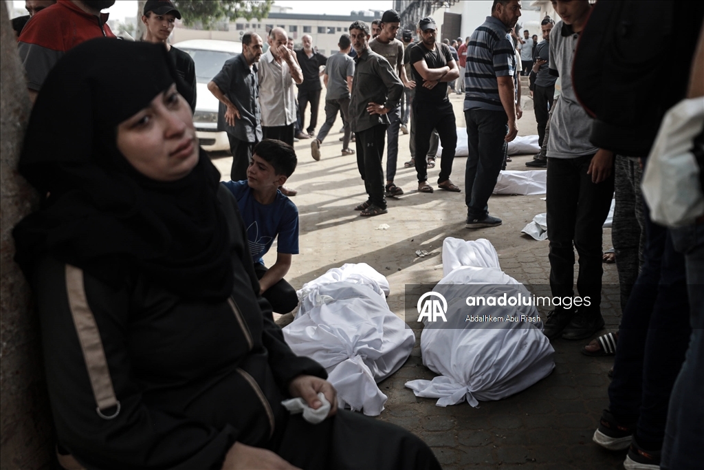 Netzarim ve Gazze sahilindeki saldırılarda hayatını kaybedenler için cenaze töreni düzenlendi