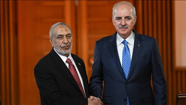 TBMM Başkanı Kurtulmuş, Irak Temsilciler Meclisi Başkanı Mahmud Meşhedani ile görüştü