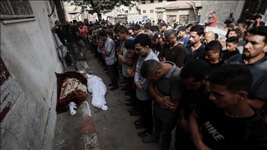 Netzarim ve Gazze sahilindeki saldırılarda hayatını kaybedenler için cenaze töreni düzenlendi