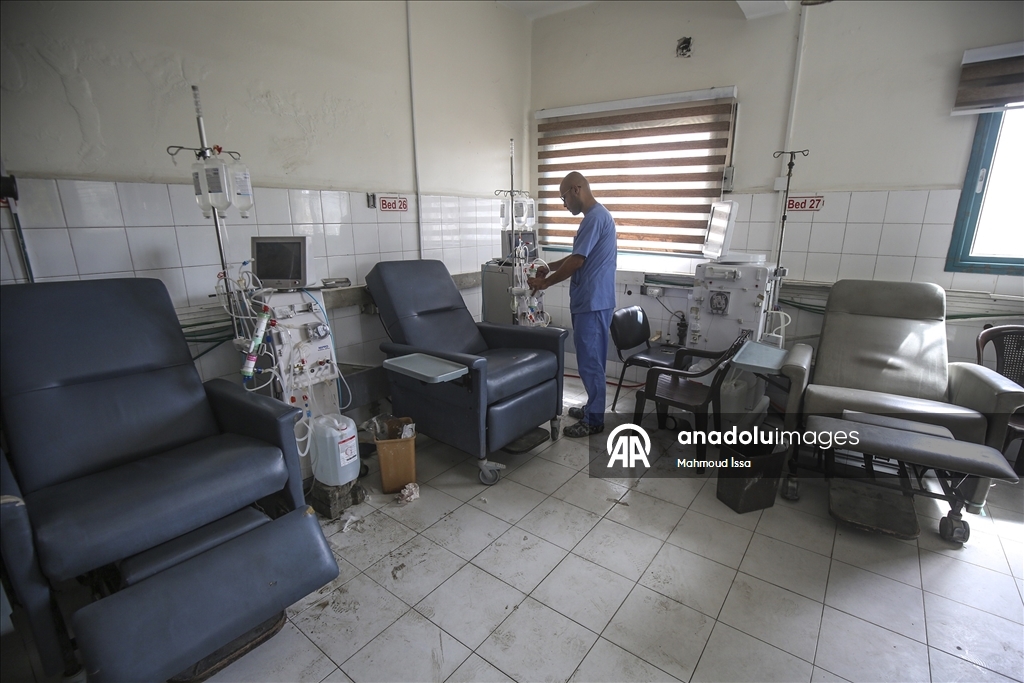 Gazze’de yakıt krizi nedeniyle Şifa Hastanesi’nde diyaliz hizmeti durdu