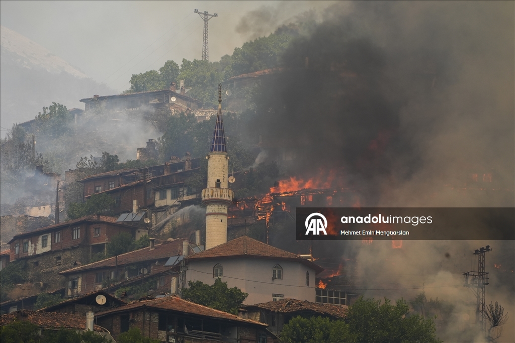 İzmir'in Ödemiş ilçesindeki orman yangınına müdahale sürüyor