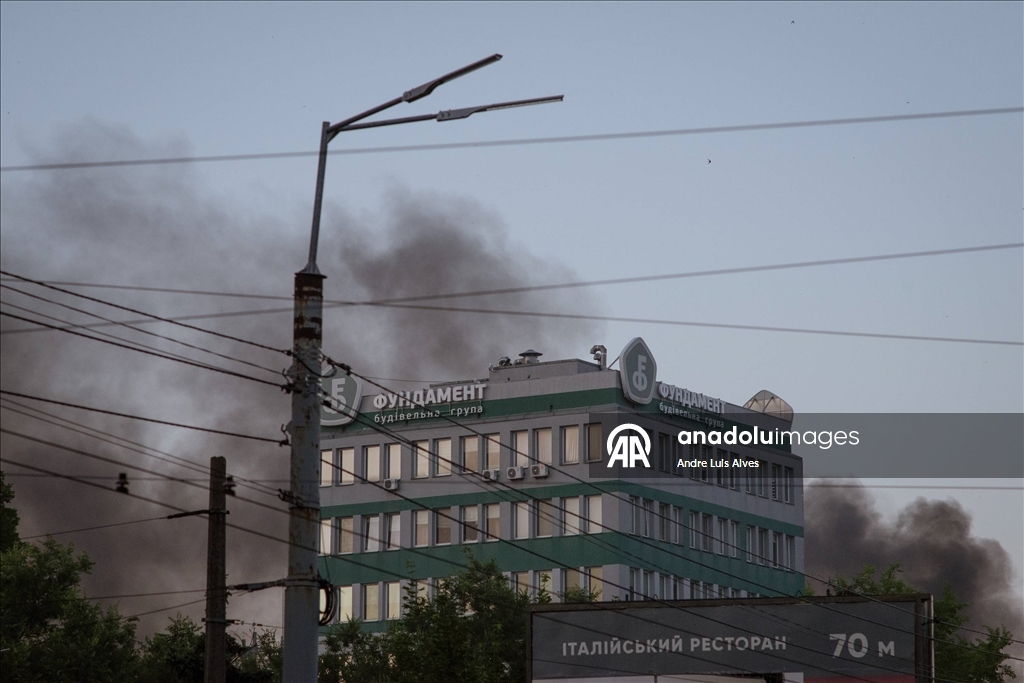 Kiev'de drone ve füze saldırısı