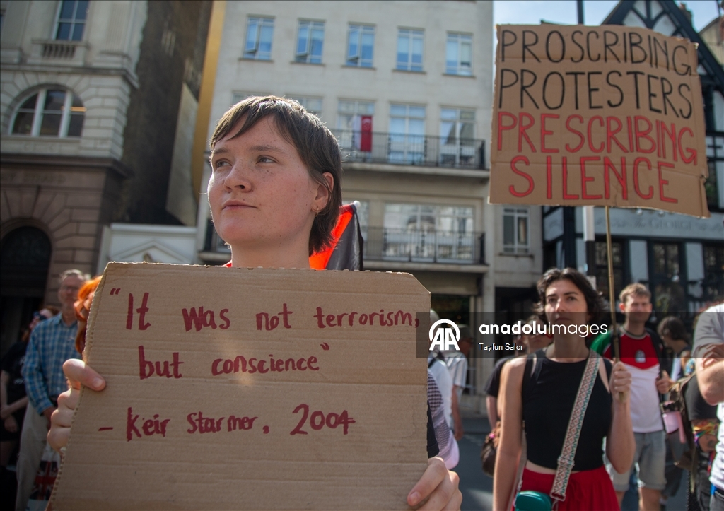 "We Are All Palestine Action" protest in London