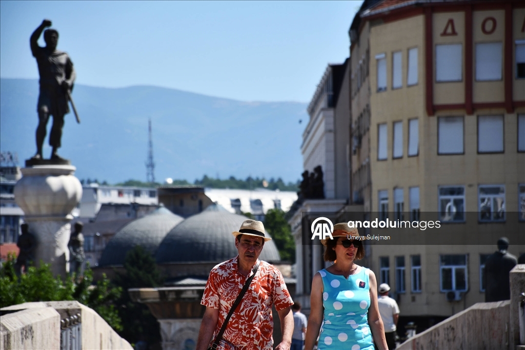 Kuzey Makedonya'da aşırı sıcaklar devam ediyor
