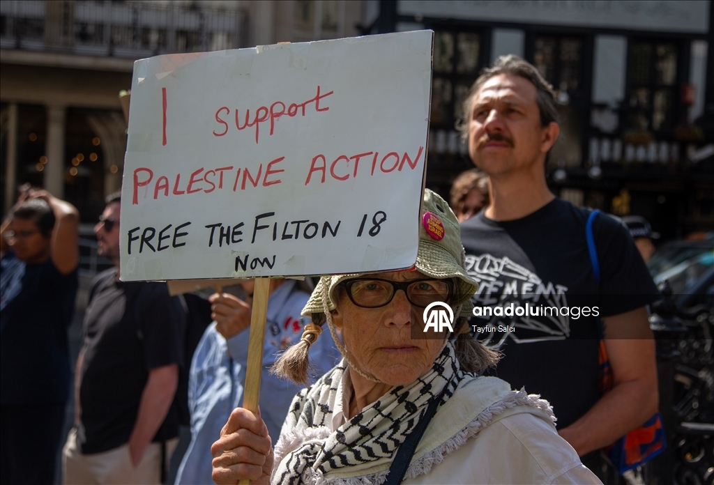 "We Are All Palestine Action" protest in London