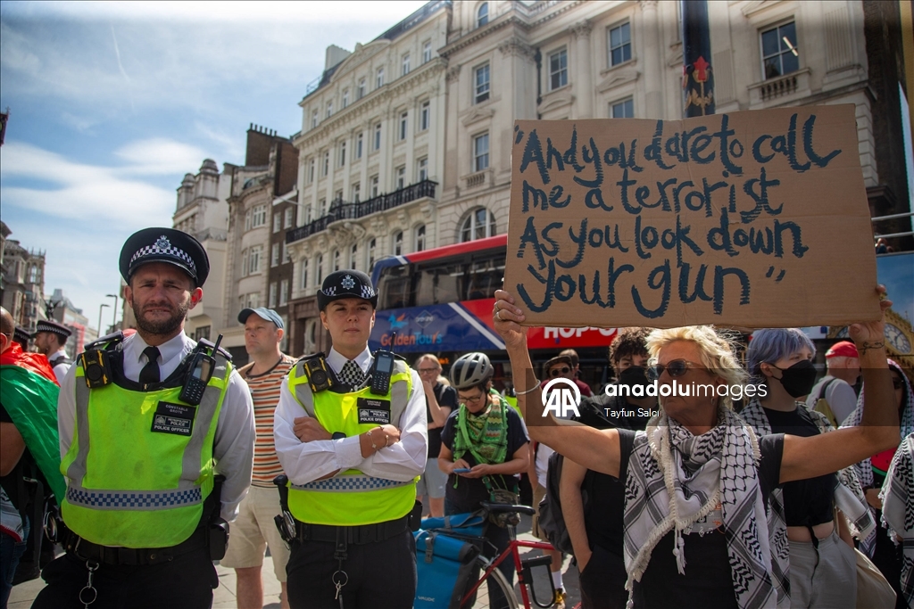 Londra’da Filistin Hareketi’ne destek gösterisi düzenlendi