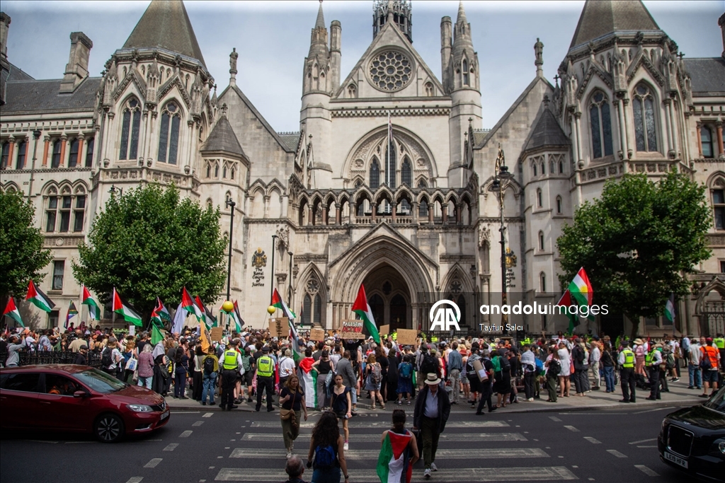 Londra’da Filistin Hareketi’ne destek gösterisi düzenlendi