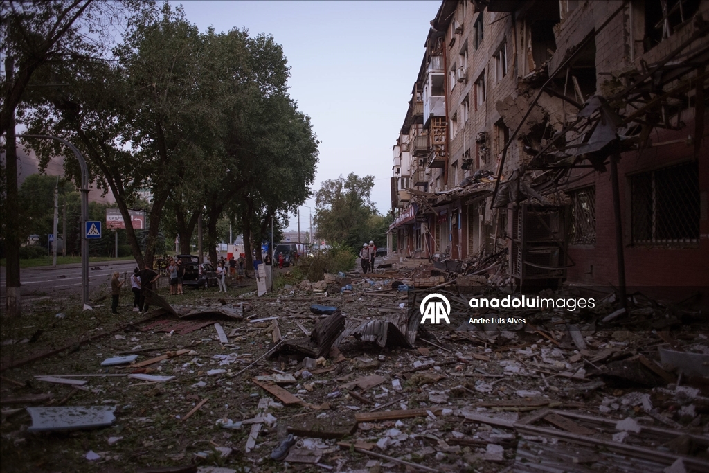 Kiev'de drone ve füze saldırısı