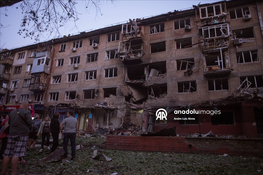 Kiev'de drone ve füze saldırısı