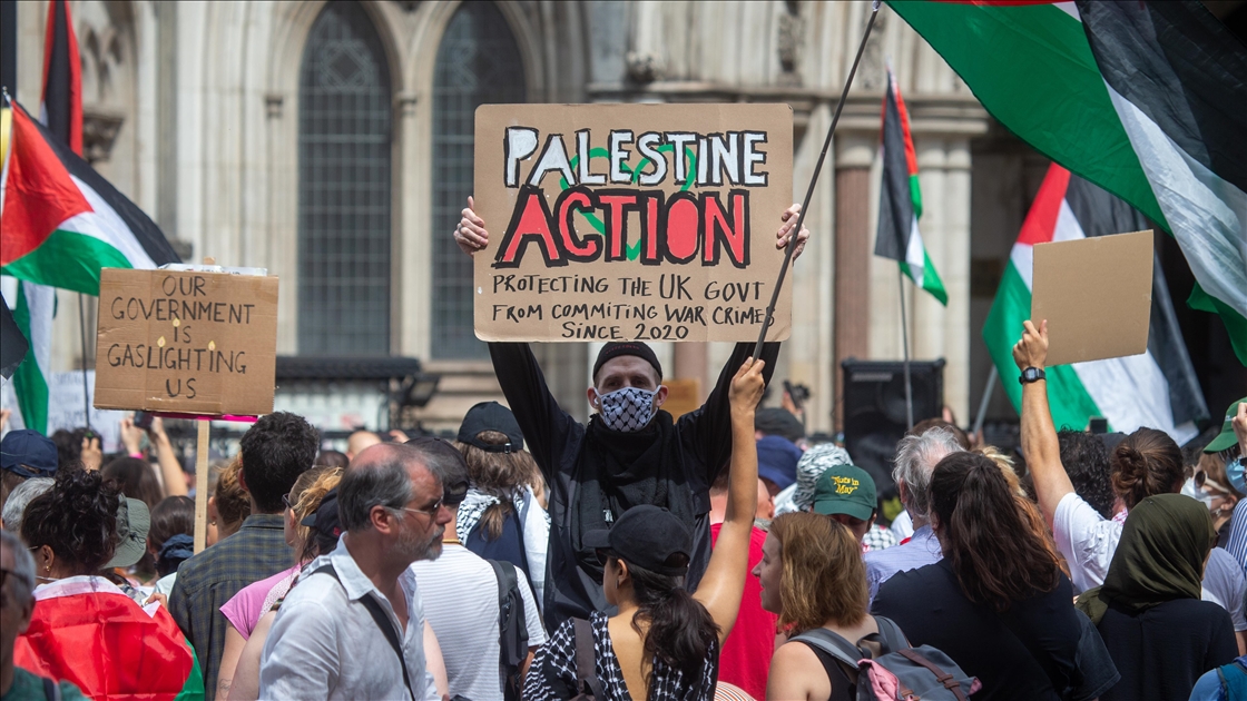 "We Are All Palestine Action" protest in London