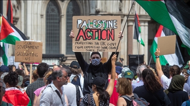 "We Are All Palestine Action" protest in London