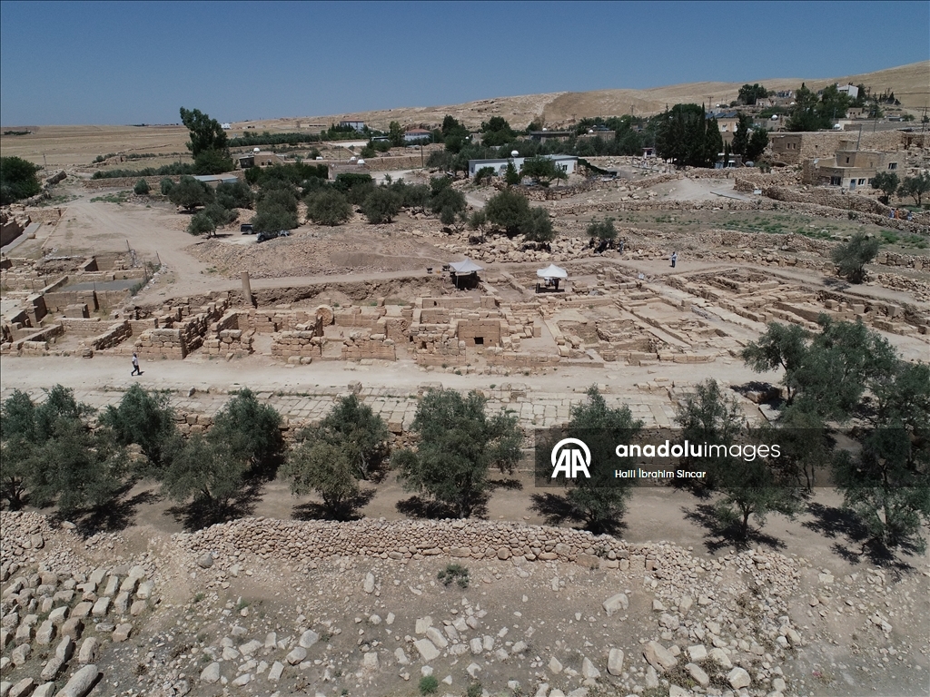 Dara Antik Kenti'nde yaklaşık 1500 yıllık mozaik bulundu