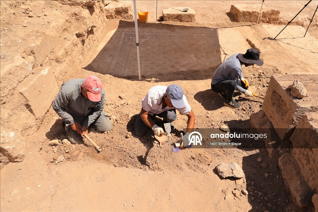 تركيا.. اكتشاف فسيفساء عمرها 1500 عام بولاية ماردين