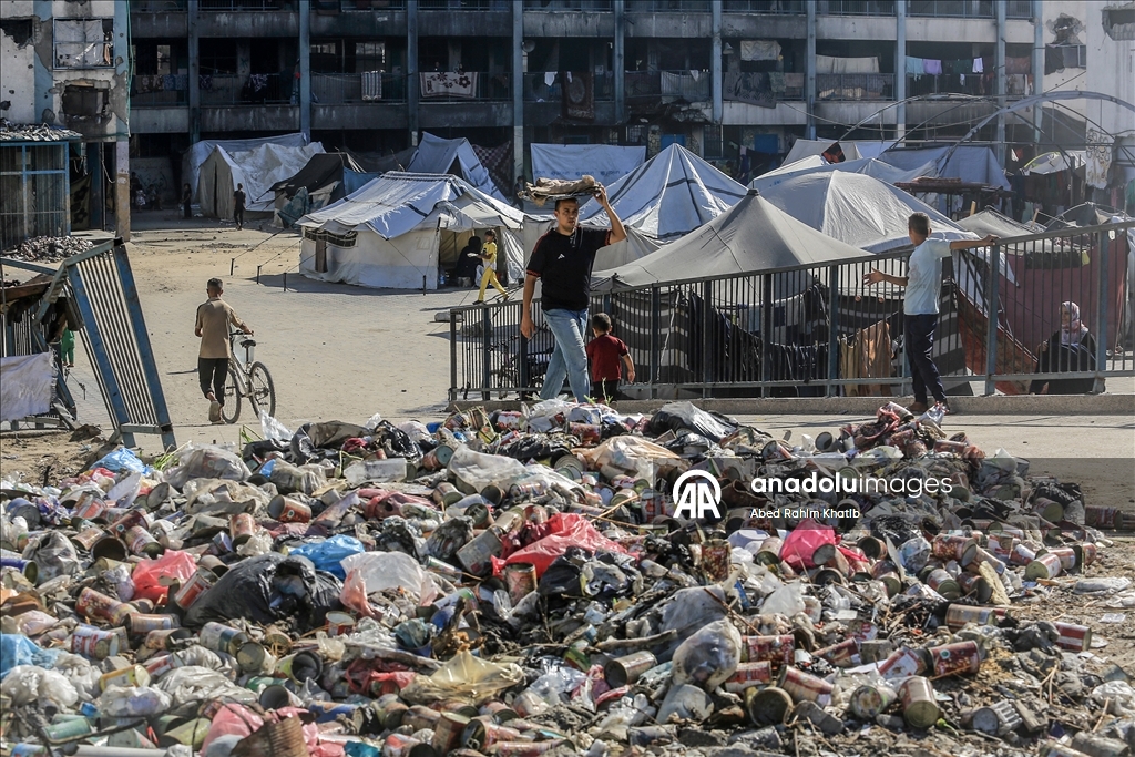 Han Yunus’taki yerinden edilmiş Filistinliler zorlu yaşam koşullarıyla mücadele ediyor