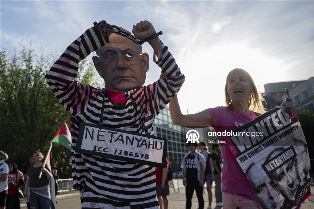 У Белого дома в Вашингтоне прошла акция протеста против визита Нетаньяху