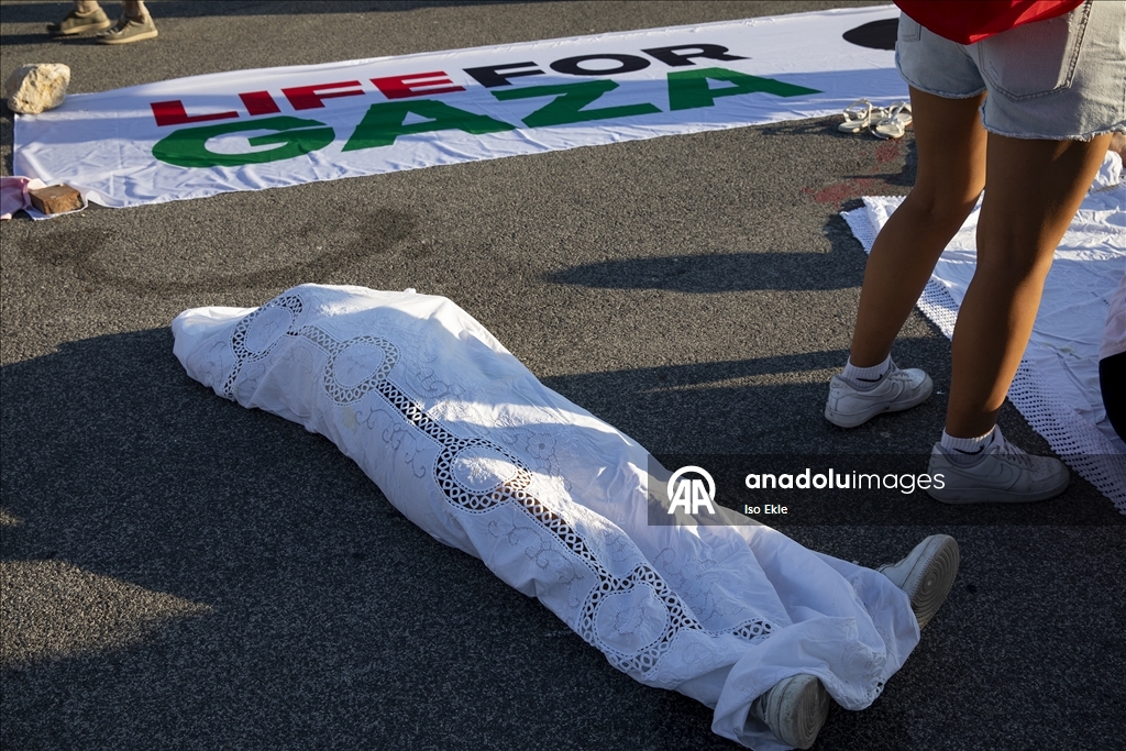 В Италии прошла акция в поддержку Палестины
