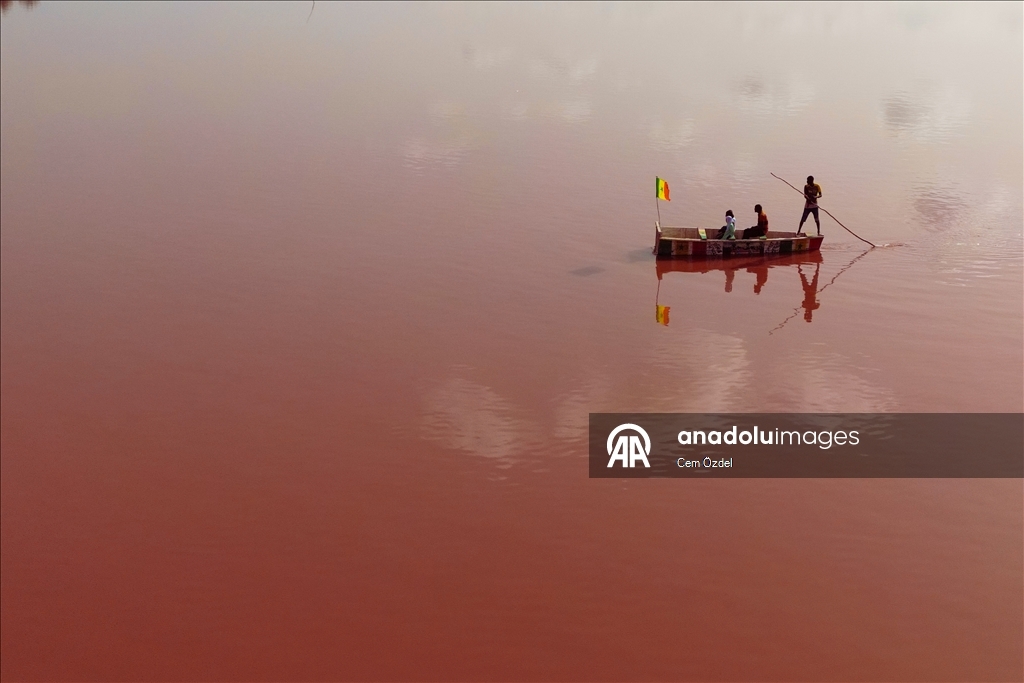 Senegal's Pink Lake regains its color after 3 years