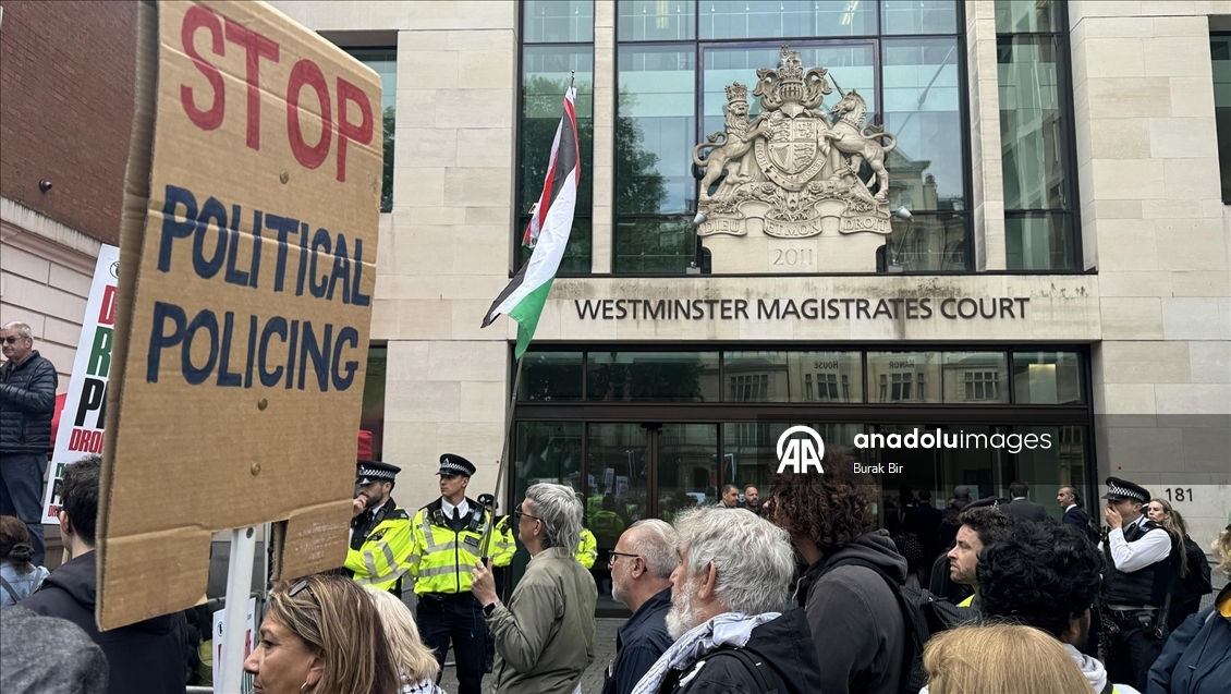Londra'da Filistin yanlısı liderlere destek gösterisi düzenlendi
