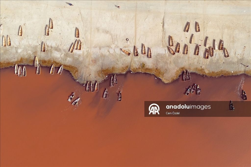 Senegal's Pink Lake regains its color after 3 years