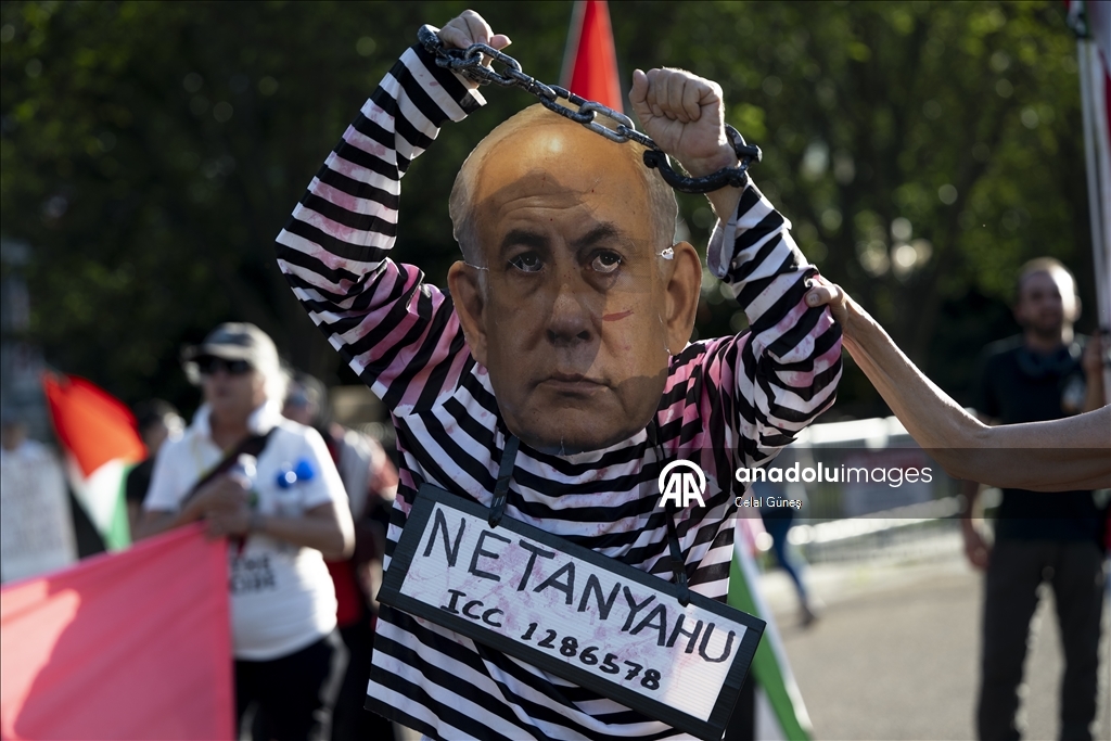 У Белого дома в Вашингтоне прошла акция протеста против визита Нетаньяху