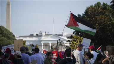 Washington'da Netanyahu'nun Beyaz Saray ziyareti protesto edildi