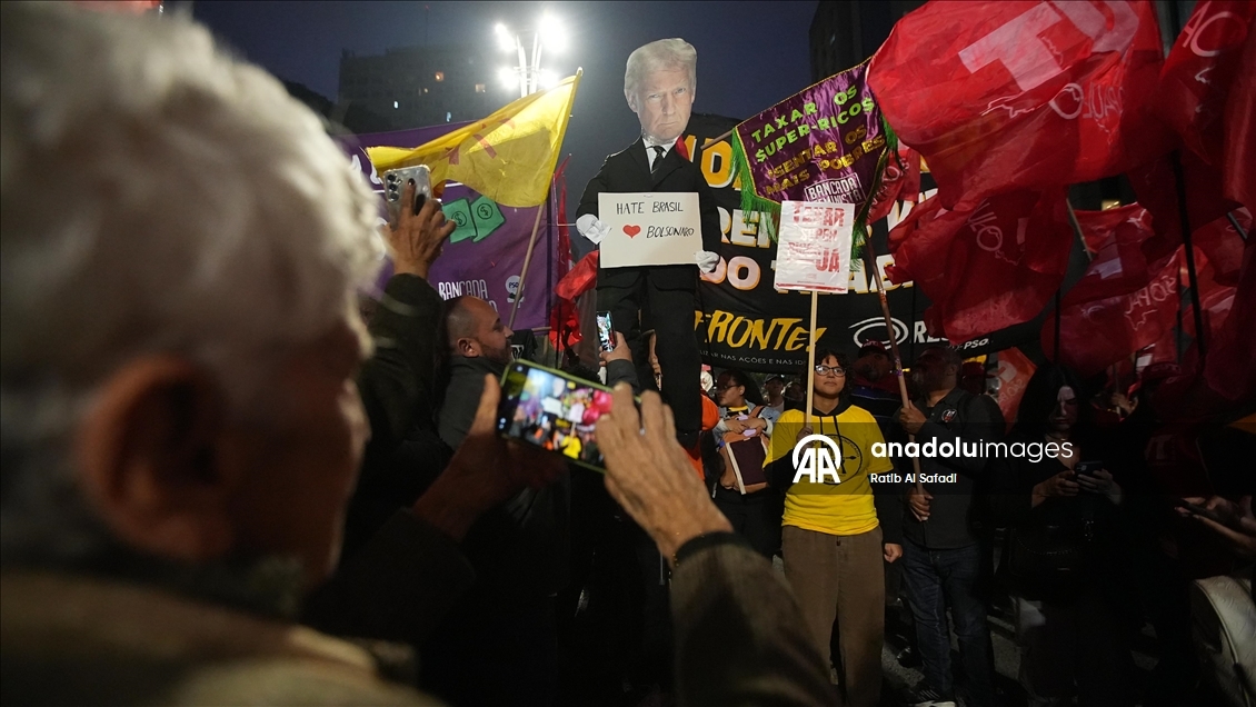 Thousands rally in Brazil against Trump’s 50% tariff decision