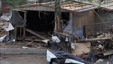 ABD'nin New Mexico eyaletinde muson yağmurları sonucu sel meydana geldi