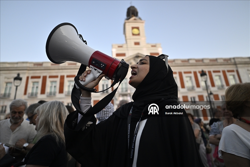 В Мадриде прошла демонстрация в поддержку Палестины