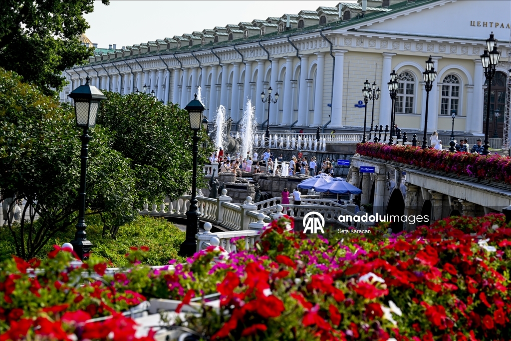 Жаркая погода в Москве