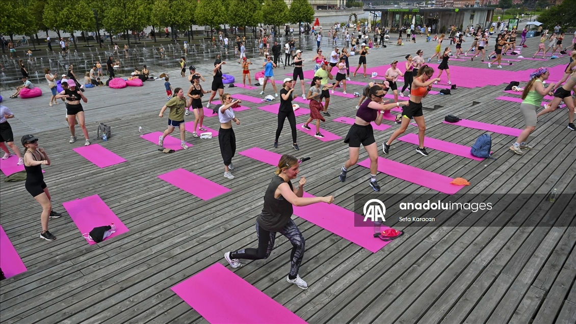 Moskova’da ‘’Hareket halindeki güzellik ‘’ temalı kadın spor festivali 