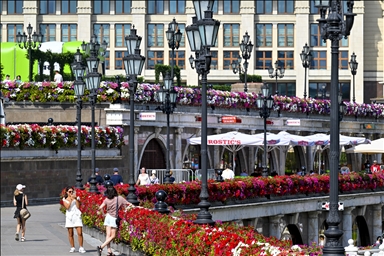 Жаркая погода в Москве