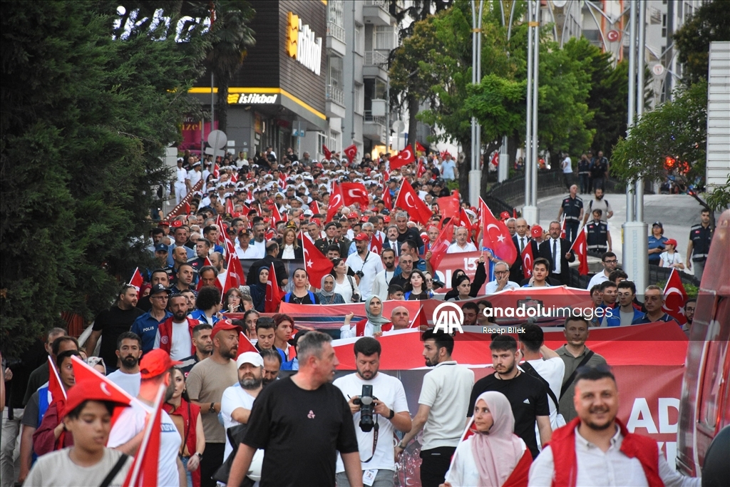 Samsun'da 15 Temmuz Demokrasi ve Milli Birlik Günü etkinlikleri düzenlendi