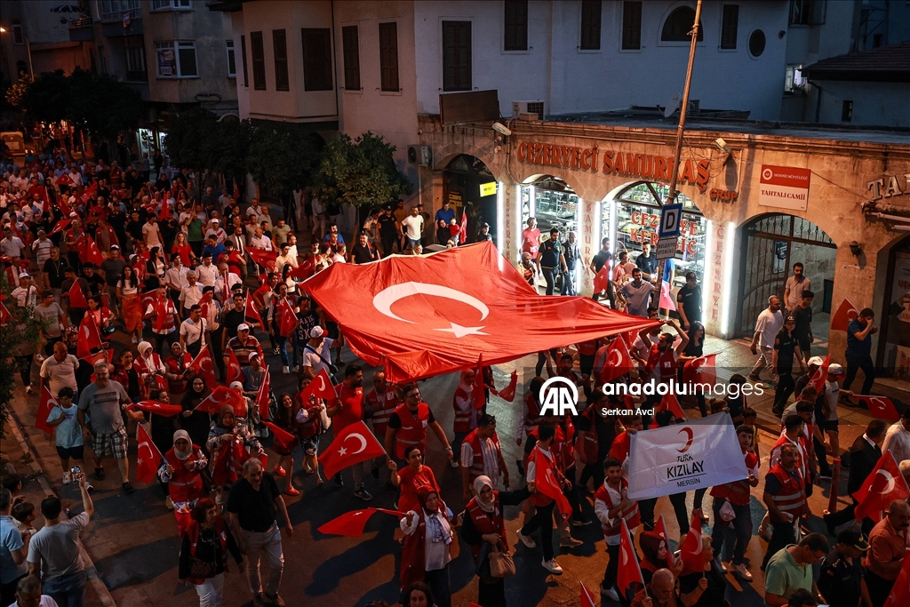 Mersin'de 15 Temmuz Demokrasi ve Milli Birlik Günü dolayısıyla etkinlikler yapıldı