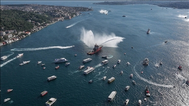 15 Temmuz Demokrasi ve Milli Birlik Günü dolayısıyla İstanbul Boğazı'nda kortej geçişi yapıldı
