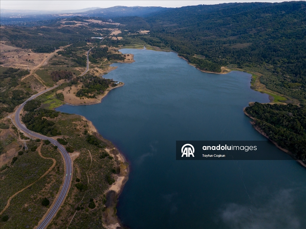 Kaliforniya'da yoğun sis etkileyici görüntüler oluşturdu