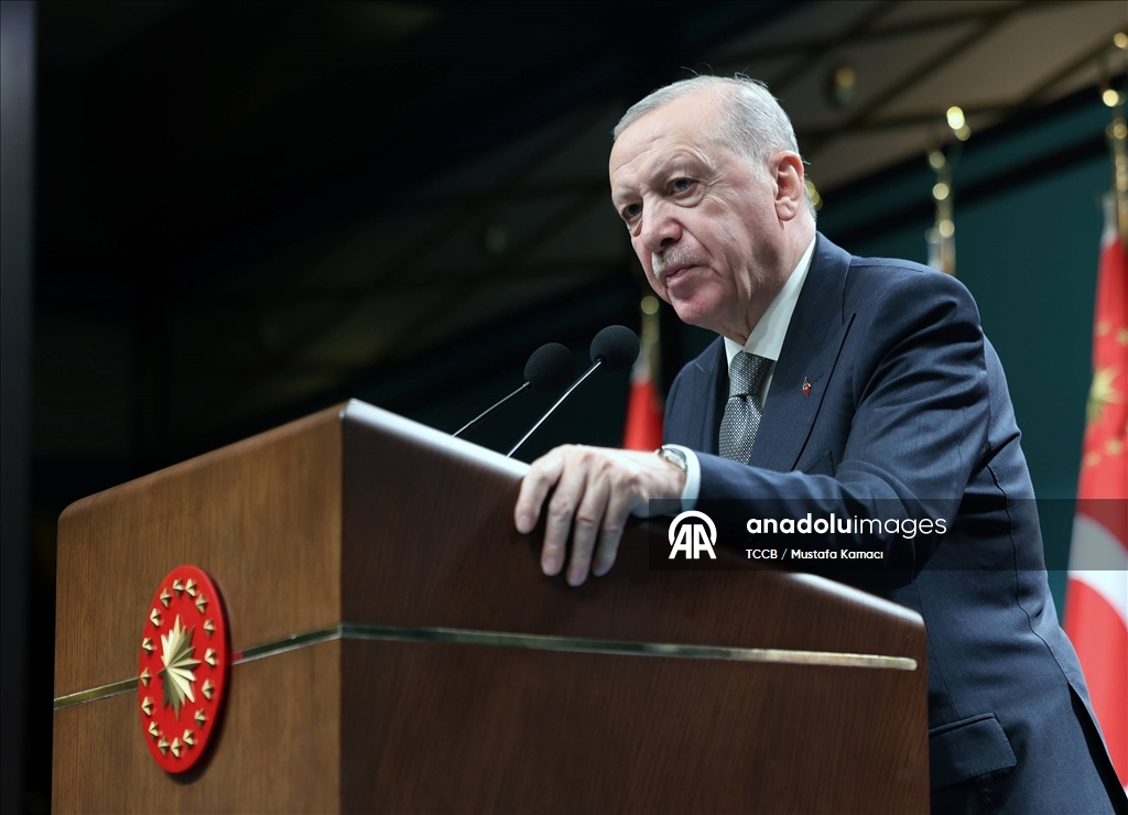 Cumhurbaşkanı Erdoğan, Kabine Toplantısı sonrası açıklama yaptı