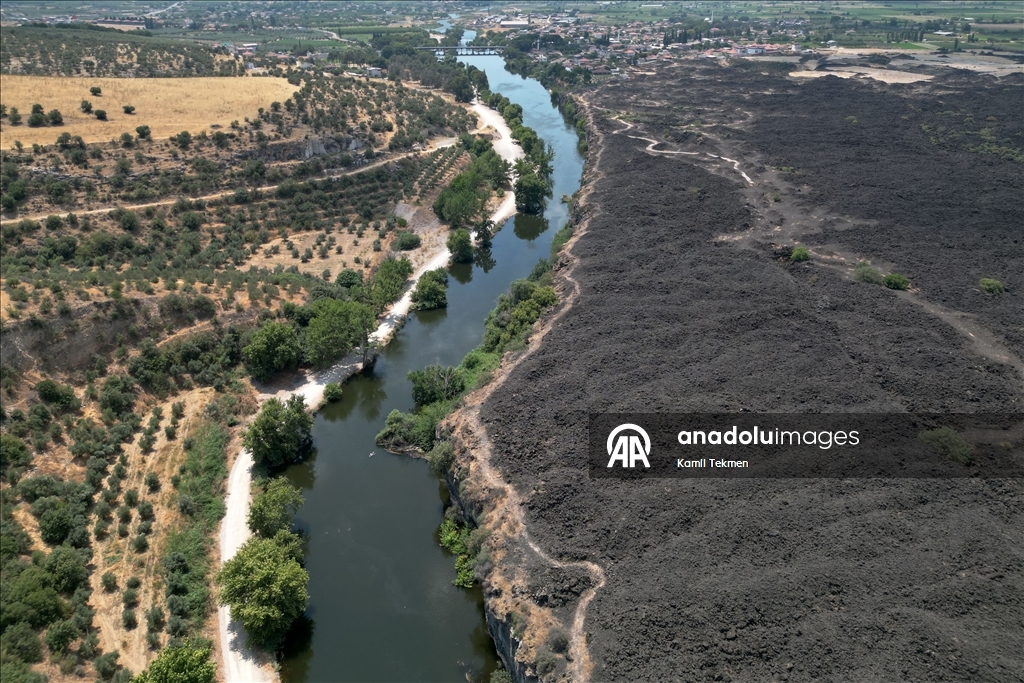 Manisa'da suyla buluşan Adala Kanyonu, doğaseverlerin uğrak noktası oldu