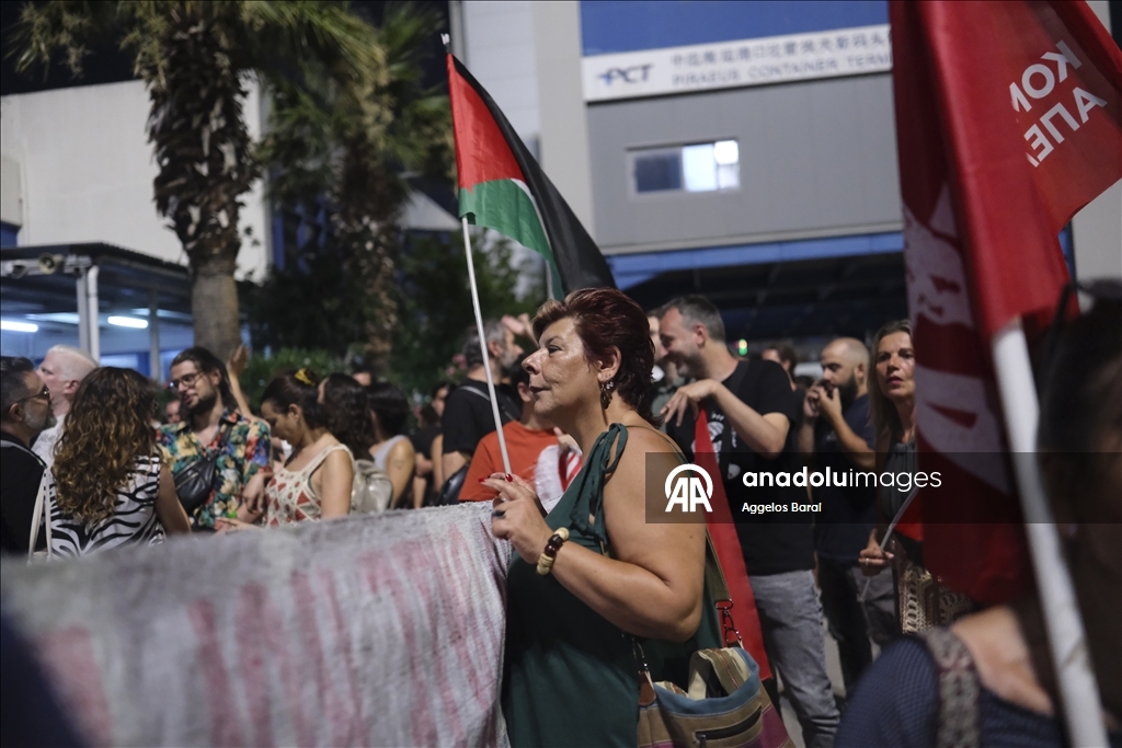 В Греции прошла акция протеста в Греции против поставок оружия в Израиль