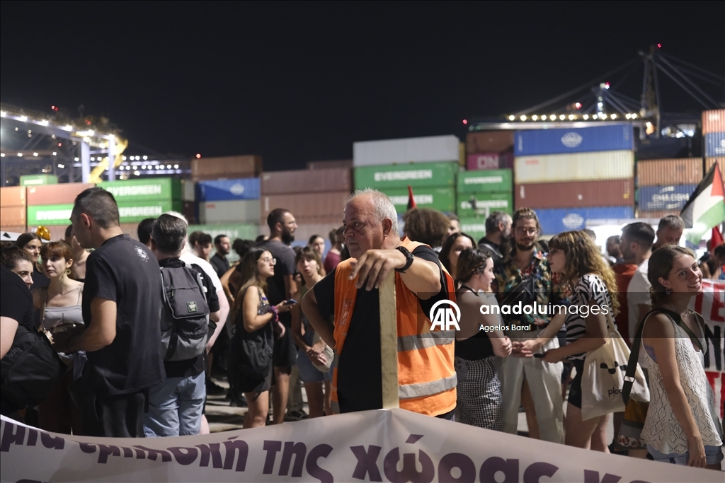 В Греции прошла акция протеста в Греции против поставок оружия в Израиль