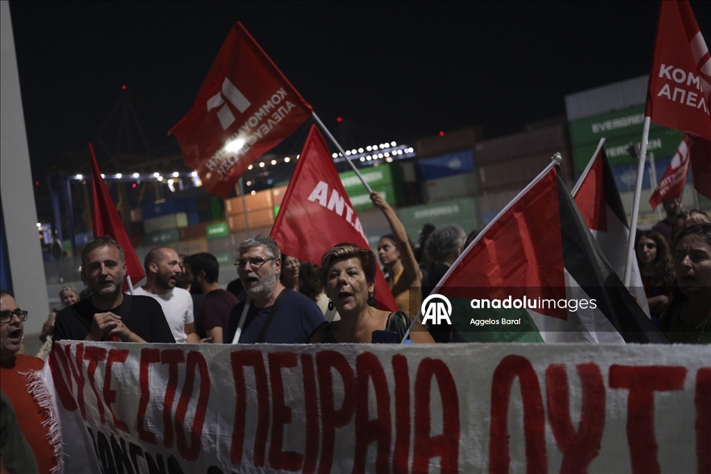 В Греции прошла акция протеста в Греции против поставок оружия в Израиль