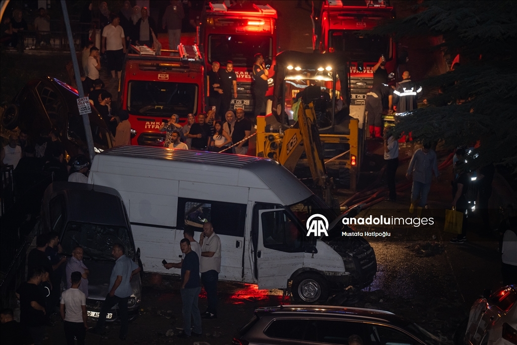 Ankara'da sağanak ve fırtına etkili oldu