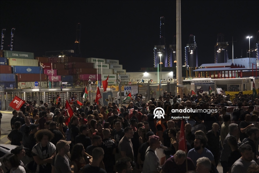 В Греции прошла акция протеста в Греции против поставок оружия в Израиль