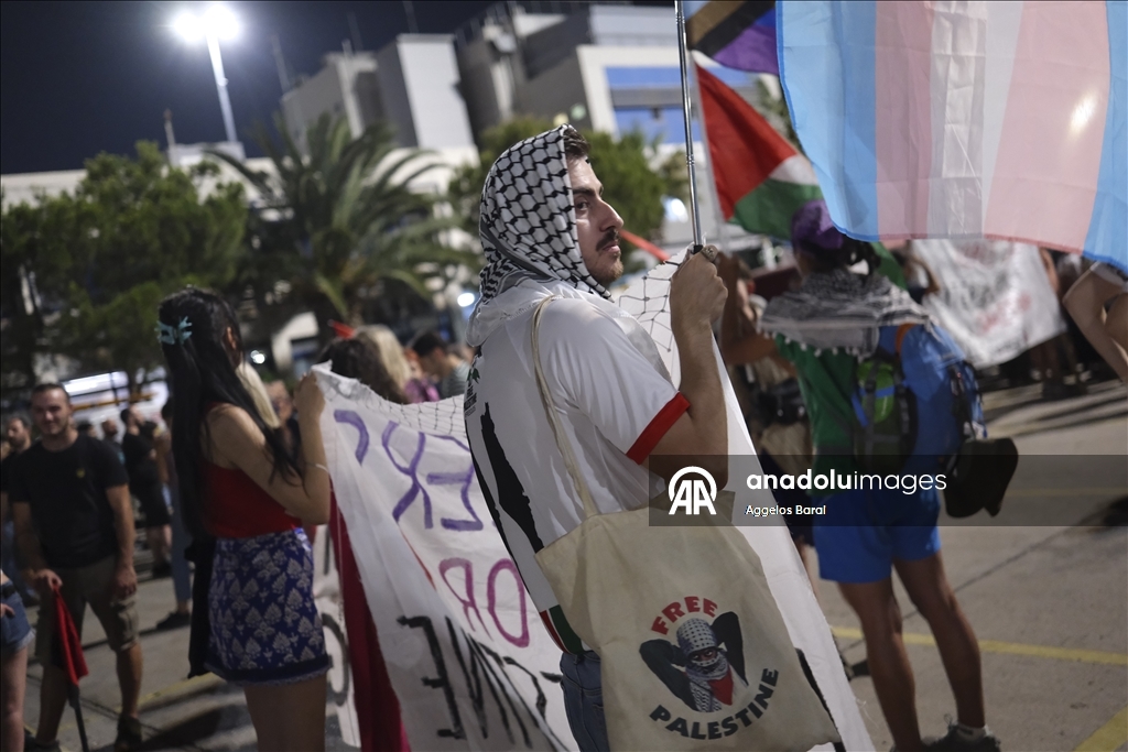 В Греции прошла акция протеста в Греции против поставок оружия в Израиль