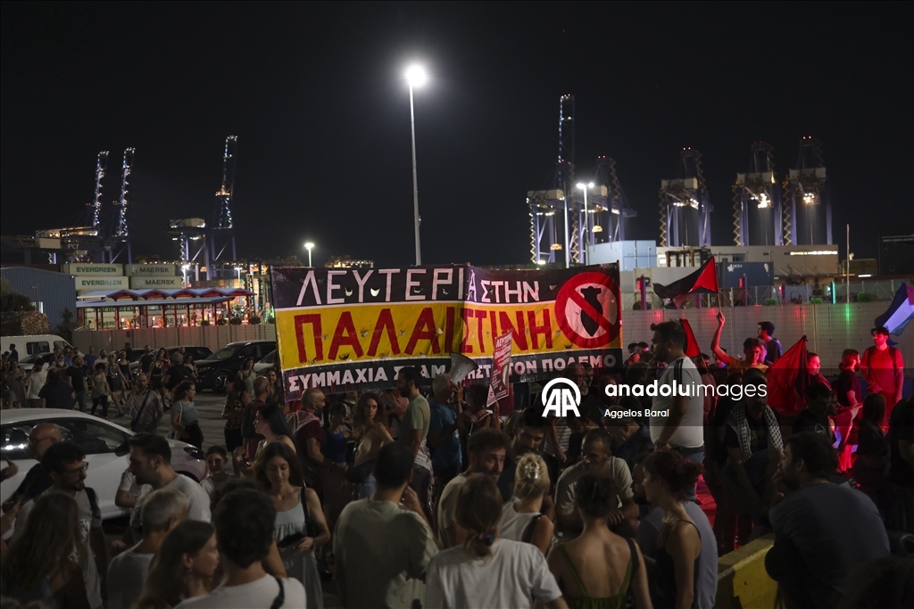 В Греции прошла акция протеста в Греции против поставок оружия в Израиль
