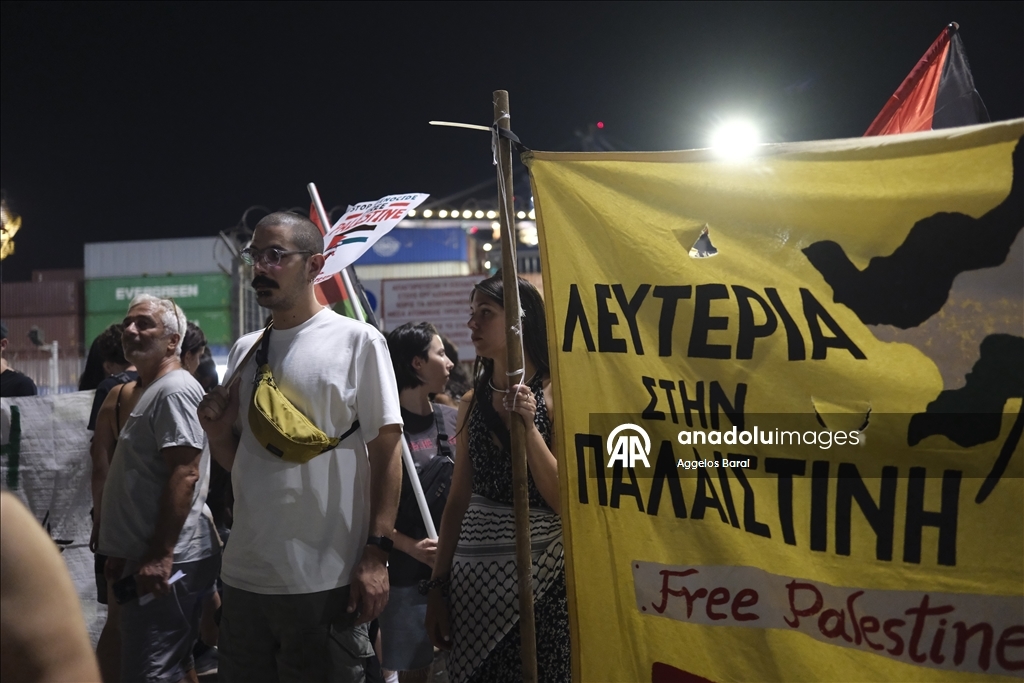В Греции прошла акция протеста в Греции против поставок оружия в Израиль