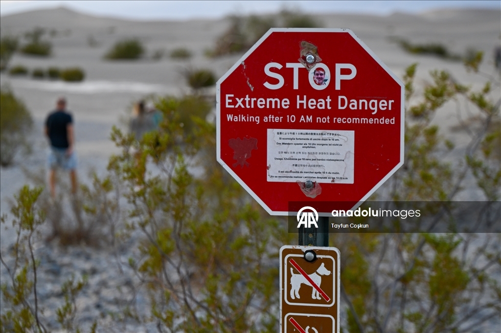 ABD'nin California eyaletindeki Ölüm Vadisi'nde termometreler 46°C'yi gösterdi